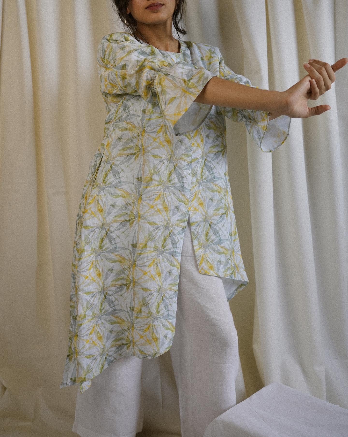Linen Printed KURTA