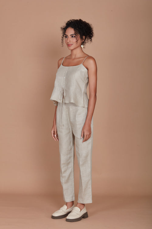 Solene linen strap co-ord
