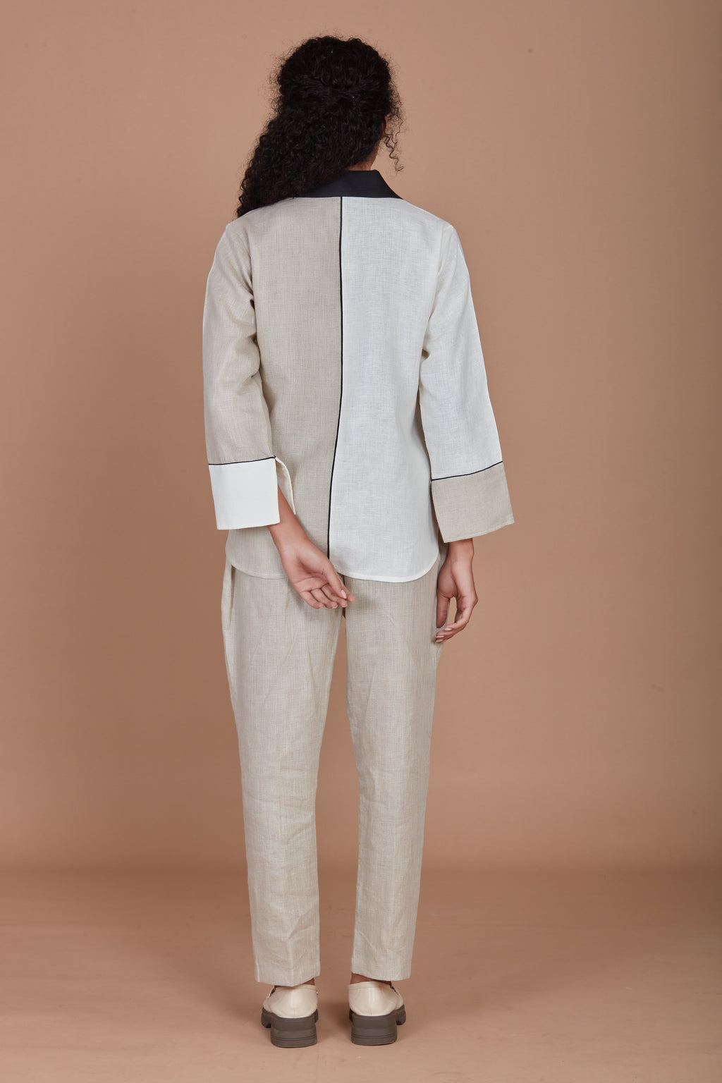 Patterned  Linen Shirt