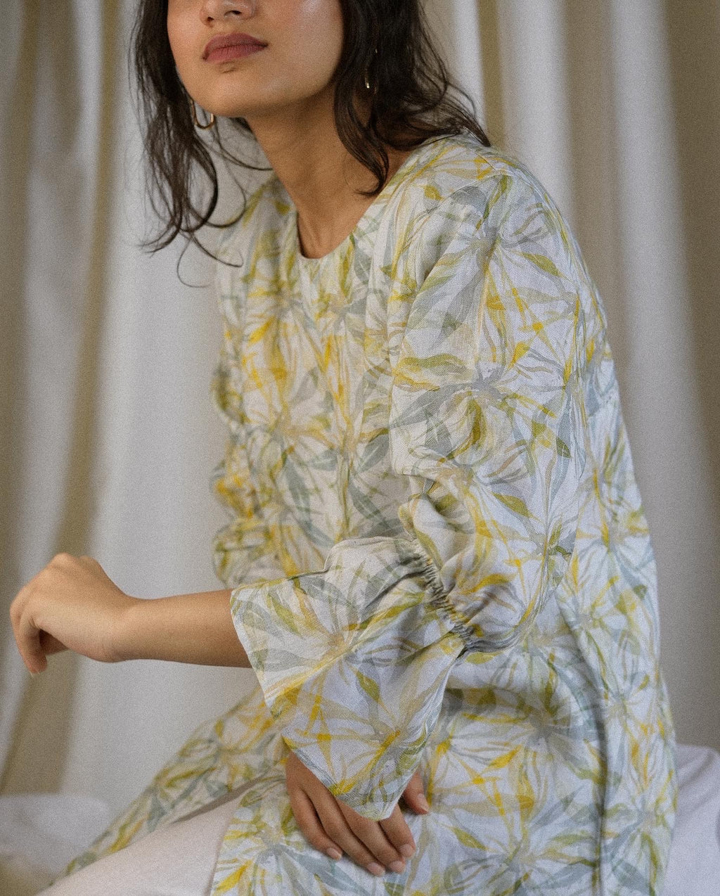 Linen Printed KURTA