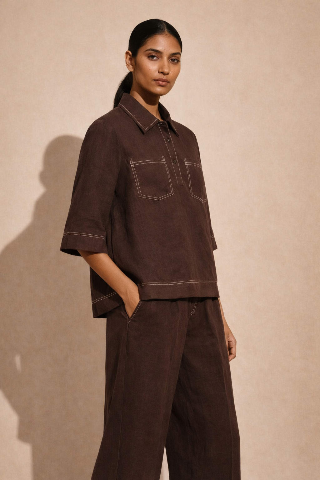 Linen pocket co-ord