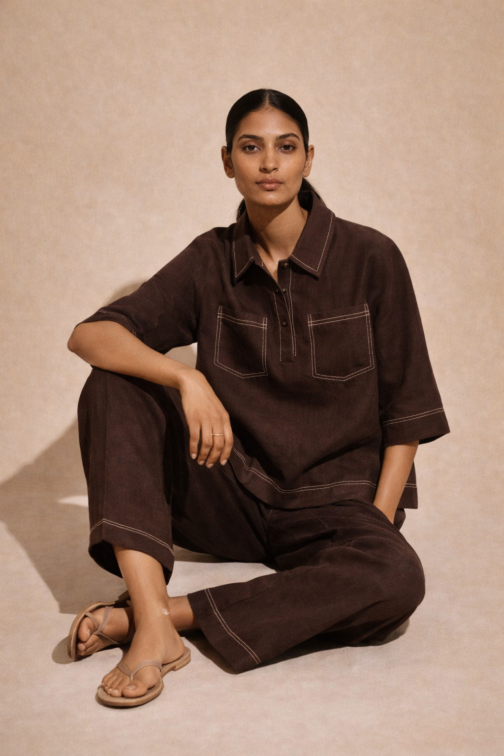 Linen pocket co-ord