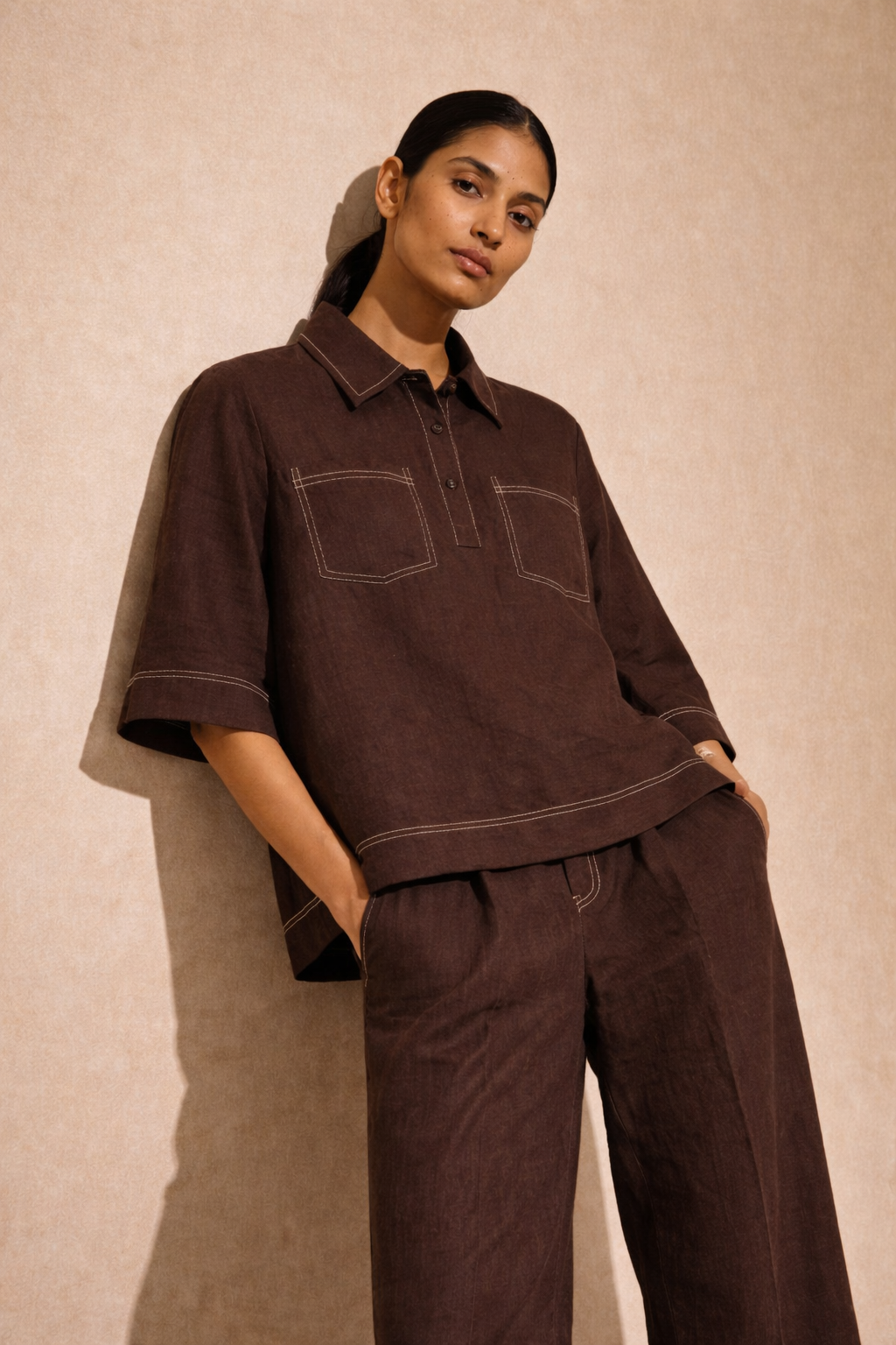 Linen pocket co-ord